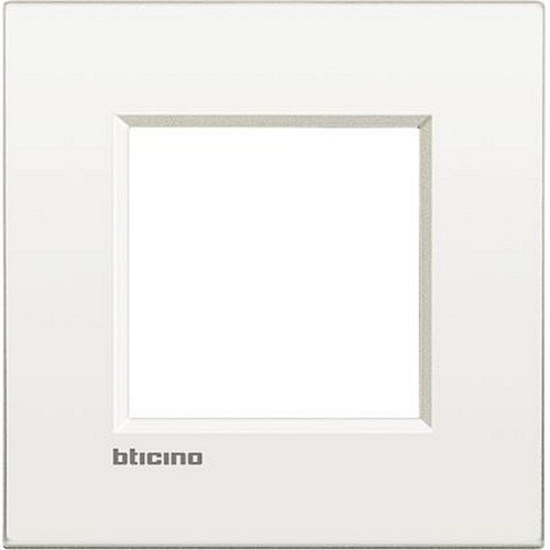 Plaque Livinglight Air Brillant 2 modules - Blanc pur-LNC4802BN-8005543481516-BTICINO