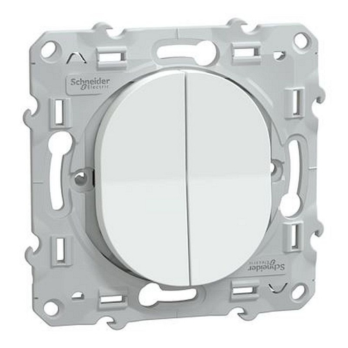 Ovalis - combiné va et vient+poussoir - 10AX - Blanc-S320285-3606482162433-SCHNEIDER ELECTRIC FRANCE