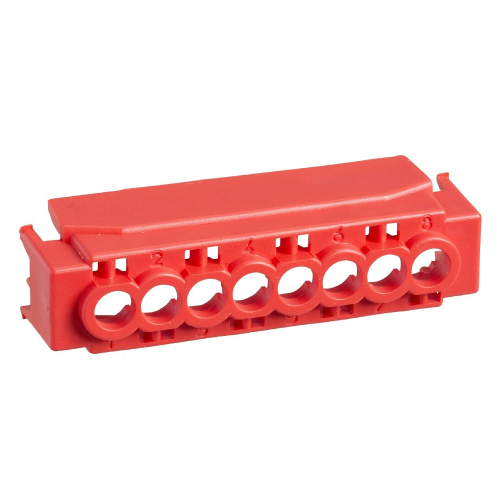 Kaedra - capot IP2 pour bornier 8 trous - rouge-13584-3303430135845-SCHNEIDER ELECTRIC FRANCE