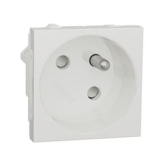 Unica - prise 2P+T - FR - 45DEG - raccord rapide travers - Blanc antim - méca se-NU304920-3606489454043-SCHNEIDER ELECTRIC FRANCE