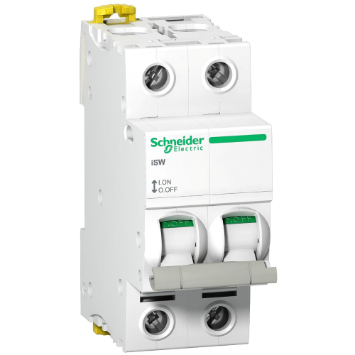 Acti9, iSW interrupteur-sectionneur 2P 100A 415VAC-A9S65291-3606480531132-SCHNEIDER ELECTRIC FRANCE