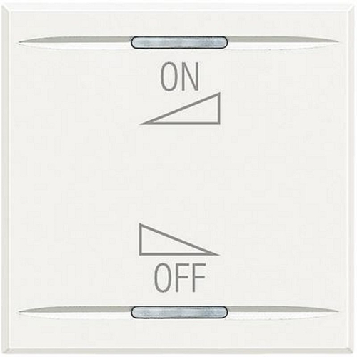 Manette Axolute BUS marquage variation ON/OFF 2 modules - White-HD4911M2AI-8012199981222-BTICINO