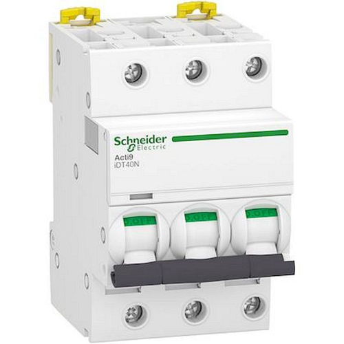 Acti9 iDT40N - disjoncteur modulaire - 3P C 10A 6000A/10kA-A9P24310-3606481381712-SCHNEIDER ELECTRIC FRANCE