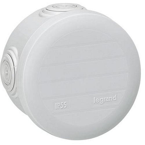 Boîte de dérivation ronde D=70mm, ép. 45mm - fermeture par enclipsage - gris-094514-3245060945145-LEGRAND