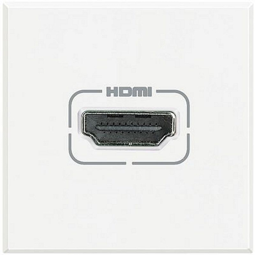 Prise HDMI typeA préconnectorisée version 2.0 Axolute - White - 2 modules-HD4284-8005543401552-BTICINO