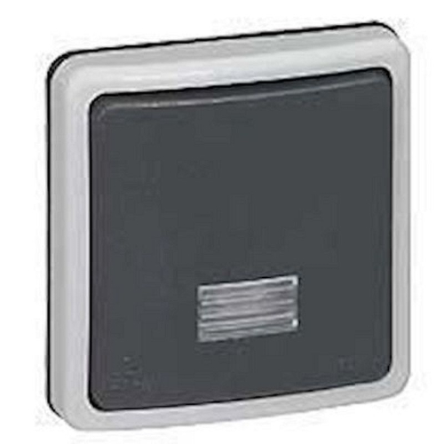 Poussoir étanche NO+NF à voyant Plexo IP66 composable 6A 250V~ - gris-090482-3245060904821-LEGRAND