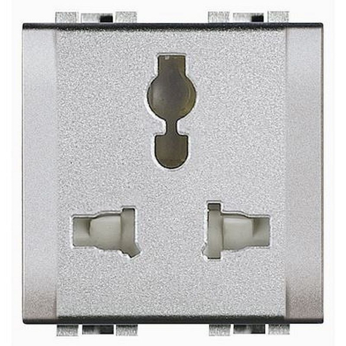 Prise de courant multi standard Livinglight 2P+T - Tech - 2 modules-NT4139-8005543402412-BTICINO