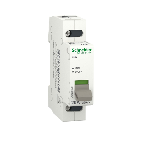 Acti9, iSW interrupteur de commande 1P 20A 250VCA-A9S60120-3606480088674-SCHNEIDER ELECTRIC FRANCE