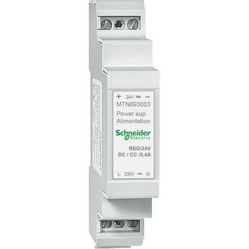 KNX - alimentation 24Vcc - 0,4A - sortie 10W max - 2 pas de 9 mm-MTN693003-3606485012452-SCHNEIDER ELECTRIC FRANCE