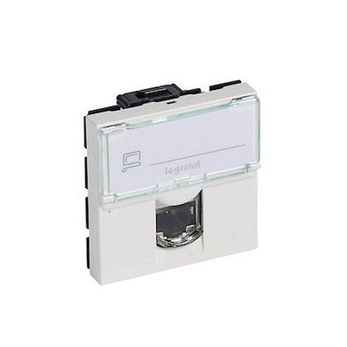 Prise RJ45 catégorie6 STP blindée Mosaic 2 modules - blanc-076566-3245060765668-LEGRAND