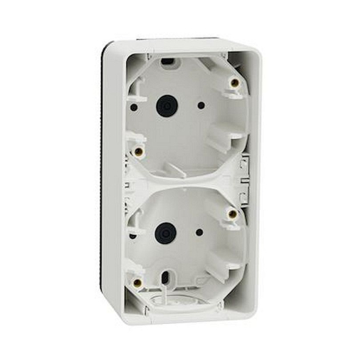 Mureva Styl - Boîte 2 postes verticale - saillie - IP55 - IK08 - blanc-MUR39912-3606480789892-SCHNEIDER ELECTRIC FRANCE