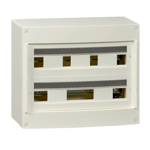 Pragma - coffret en saillie 2 rang.24 modules - 125A - sans porte - blanc-PRA10266W-3606480496806-SCHNEIDER ELECTRIC FRANCE