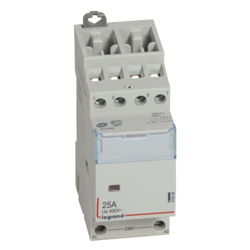 Contacteur de puissance bobine 230V~ - 4P - 400V~~ - 25 A - 4 O - 2 modules-412536-3245064125369-LEGRAND