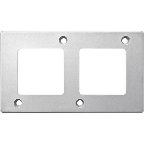 Plaques de finition anti-vandalisme, 2 postes verticale Aluminium mat-MTN480260-3606485005478-SCHNEIDER ELECTRIC FRANCE