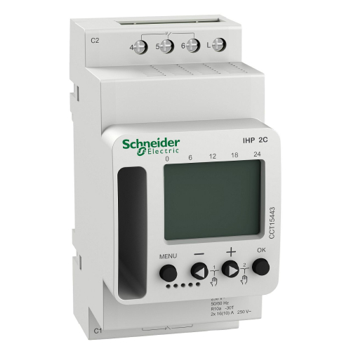 Acti9 IHP - interrupteur horaire programmable - 2 canal-CCT15443-3606489524470-SCHNEIDER ELECTRIC FRANCE