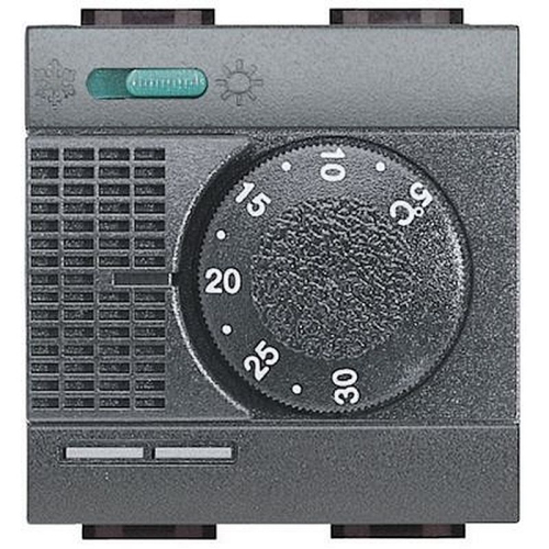 Thermostat électronique d'ambiance commutateur été/hiver Livinglight Anthracite-L4442-8012199082691-BTICINO