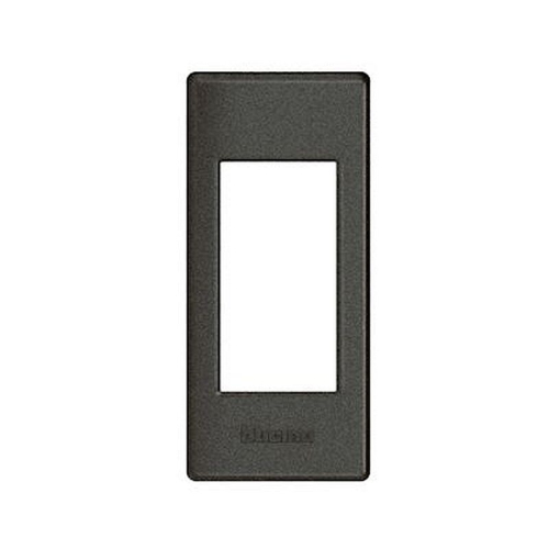 Plaque support Livinglight pour profilé ou saillie - Anthracite - 1 module-LND4811AR-8005543457597-BTICINO