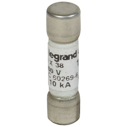 Fusible cylindrique 1000V= 10x38mm gPV pour application photovoltaïque - 12A-414628-3245064146289-LEGRAND