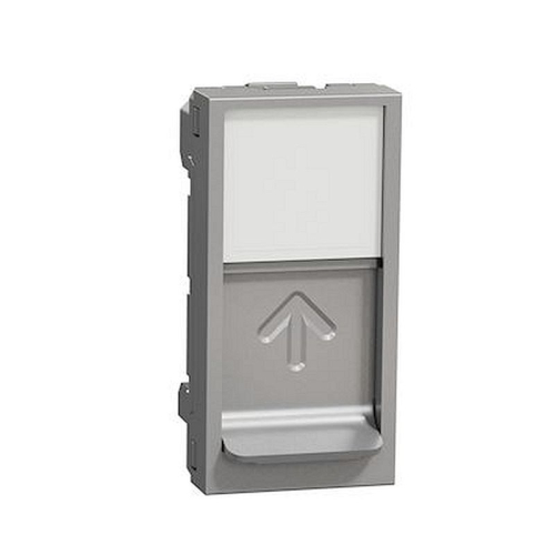 Unica - prise pour 1 RJ45 Keystone/Systimax - 1 mod - Alu - méca seul-NU946030-3606489458904-SCHNEIDER ELECTRIC FRANCE