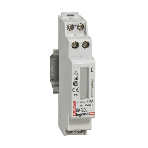 Compteur monophasé EMDX³ non MID racc direct 32A sortie impulsions - 1 module-004670-3245060046705-LEGRAND