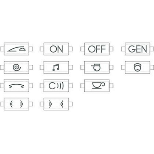 Kit de pictogrammes pour manette personnalisable Livinglight - Anthracite-L4916KIT-8005543446010-BTICINO