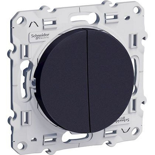 Odace, double va-et-vient Anthracite, à vis, connexion rapide-S540214-3606480706882-SCHNEIDER ELECTRIC FRANCE