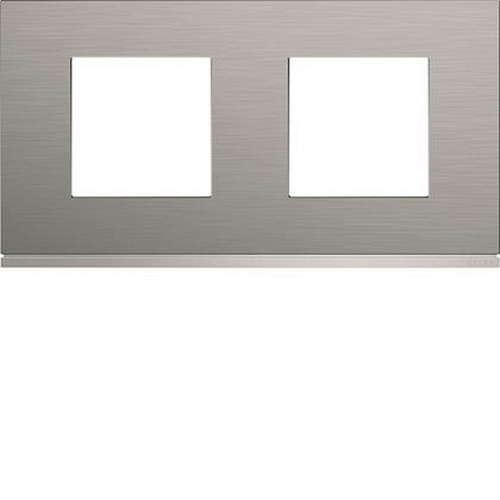 Plaque gallery 2 postes horizontale 71mm matiere bright inox-WXP4212-3250617197335-HAGER