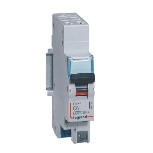 Disjoncteur DNX³ 4500 - auto/auto - U+N 230V~ 6A - 4,5kA - courbe C - 1 module-406781-3245064067812-LEGRAND