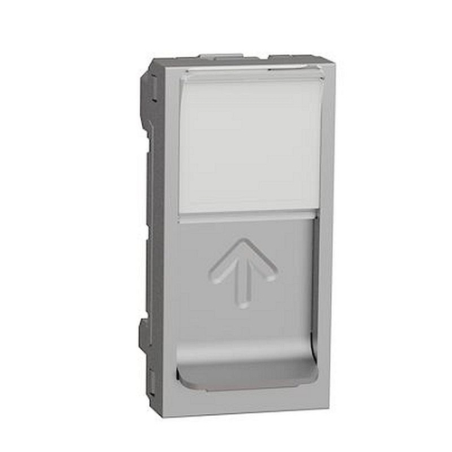 Unica - prise pour 1 RJ45 S-One - 1 mod - Alu - méca seul-NU941030-3606489466947-SCHNEIDER ELECTRIC FRANCE