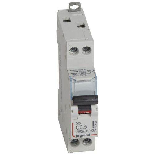 Disj. DX³6000 10kA arrivée haute/départ bas vis U+N 230V~ 0,5A courbe C -1 mod-407691-3245064076913-LEGRAND