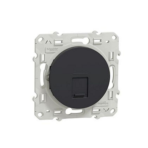 Odace, prise RJ45 Anthracite, grade 1 (téléphone) cat. 5 UTP, à vis-S540471-3606480707100-SCHNEIDER ELECTRIC FRANCE