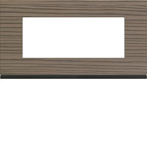 Plaque gallery 5 modules entraxe 71mm matiere grey wood-WXP4805-3250617196529-HAGER