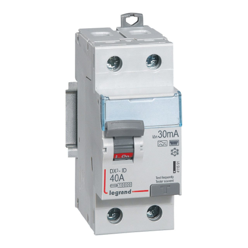 Interrupteur différentiel DX³-ID haut/bas vis - 2P 230V~ 40A typeF 30mA - 2 mod-411591-3245064115919-LEGRAND