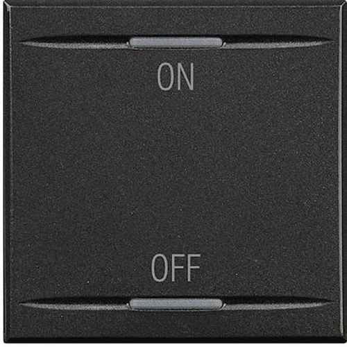 Manette Axolute symbole ON et OFF 2 modules - Anthracite-HS4911/2AG-8012199744148-BTICINO