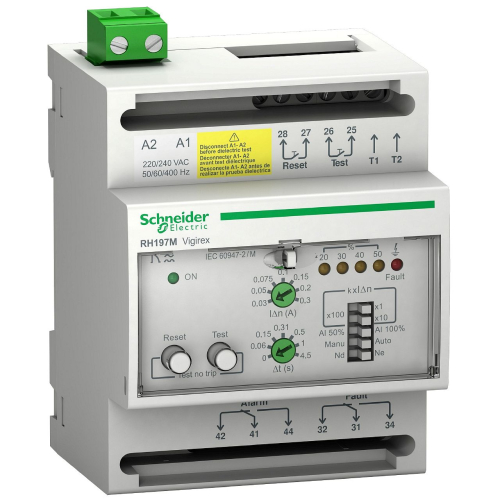 Vigirex - relais diff RH197M - sensibilité 0,03-30A - 0-4,5s - 48Vca 24-130Vcc-56515-3606480359729-SCHNEIDER ELECTRIC FRANCE