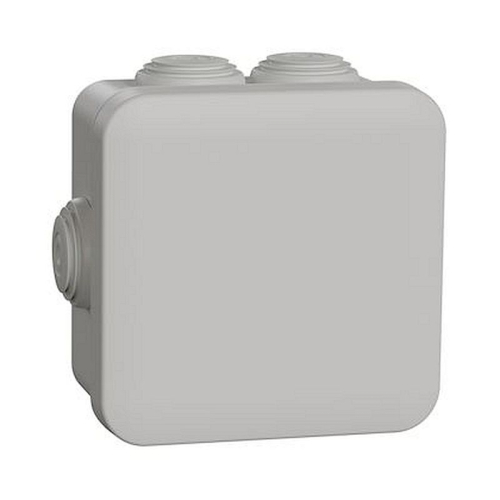 Mureva Box, boite de dérivation IP55 + embouts + bornier 80x80x45, gris-ENN05204-3295150052048-SCHNEIDER ELECTRIC FRANCE