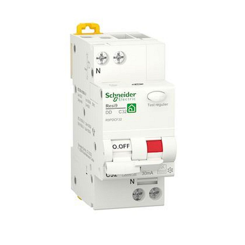 Resi9 - disjoncteur différentiel - 1P+N - 32A - 30mA - courbe C - type Fsi-R9PDCF32-3606481116802-SCHNEIDER ELECTRIC FRANCE