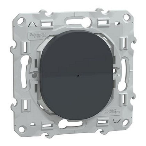 Wiser Ovalis - bouton poussoir - 10A - zigbee - Anthracite-S340530W-3606482163409-SCHNEIDER ELECTRIC FRANCE