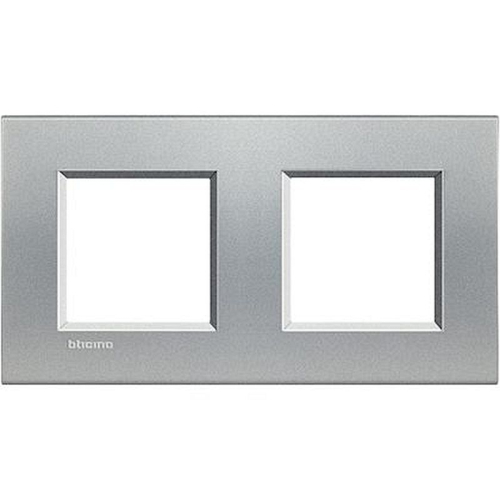 Plaque Livinglight Neutre 2+2 modules horizontal ou vertical - Tech-LNA4802M2TE-8005543430613-BTICINO