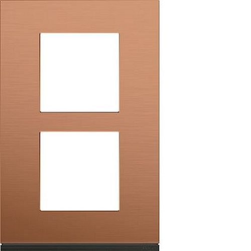 Plaque gallery 2 postes verticale 57mm matiere copper alu-WXP4622-3250617197847-HAGER