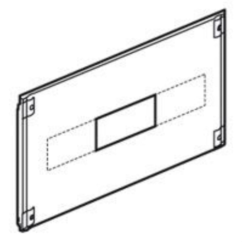 Plastron métal XL³800/4000 - 1/4 tour - pour 1 DPX-IS 630 - H 300 - 24 mod-020807-3245060208073-LEGRAND