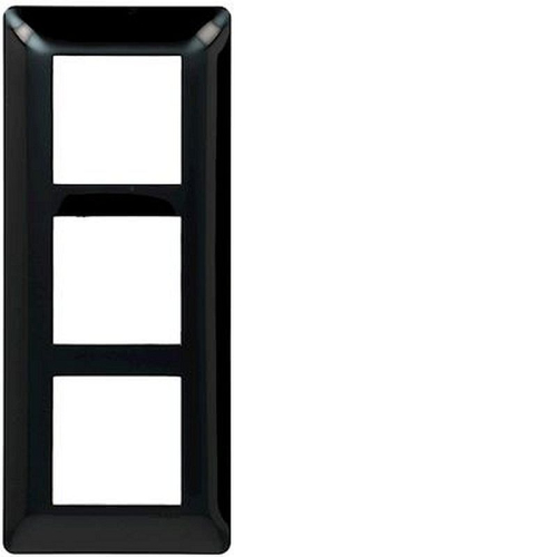 essensya Plaque 3 postes verticale entraxe 57mm Noire-WE407N-3250617104173-HAGER