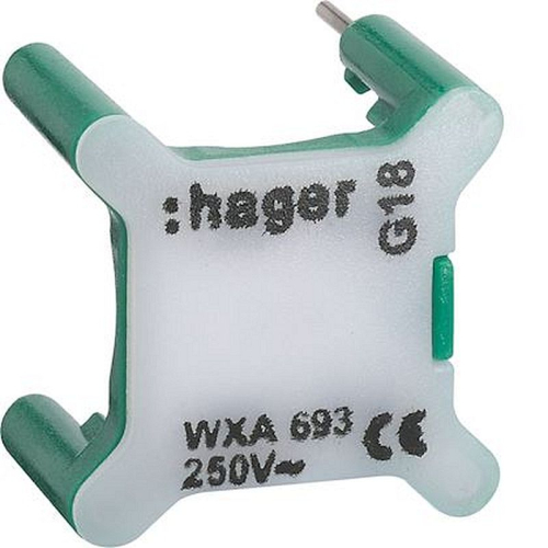 Voyant pour interrupteur gallery 230V vert-WXA693-3250617190565-HAGER