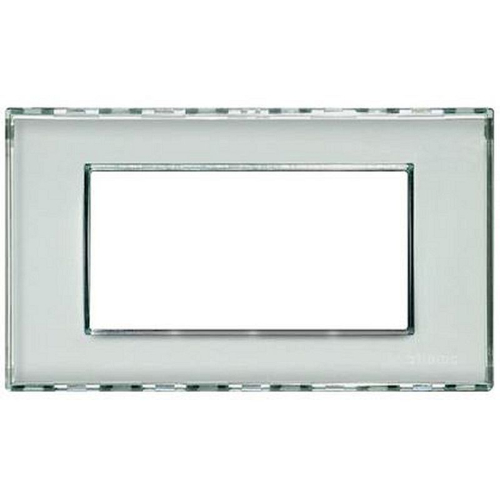 Plaque carrée Livinglight Kristall 4 modules - Personnalisable-LND4804KR-8005543446584-BTICINO