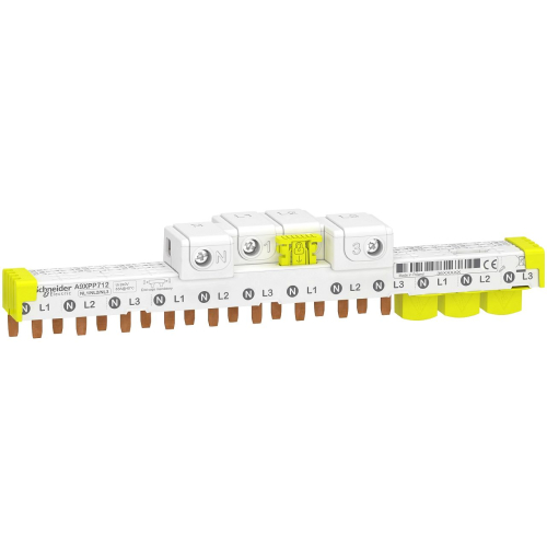 Acti9 iDT40 - peigne avec connecteur - 3P+N - 12 modules de 18mm - 63A-A9XPP712-3606489598884-SCHNEIDER ELECTRIC FRANCE