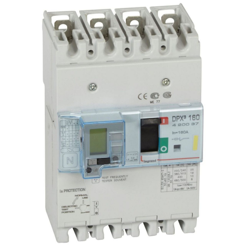 Disjoncteur magnétothermique différentiel DPX³160 Icu 16kA 400V~ - 4P - 160A-420037-3245064200370-LEGRAND