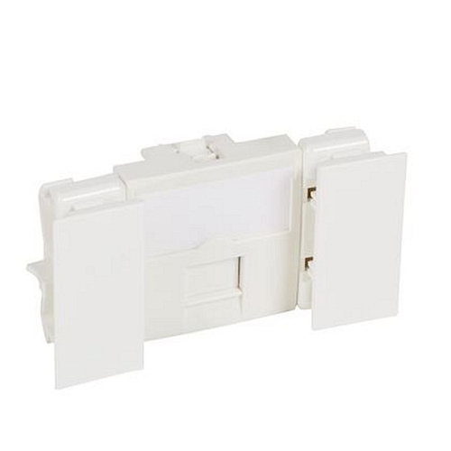 Prise RJ45 catégorie 6 Logix - Ecrantée FTP -2 modules-Blanc Artic antimicrobien-49768-3271780497688-PLANET WATTHOM