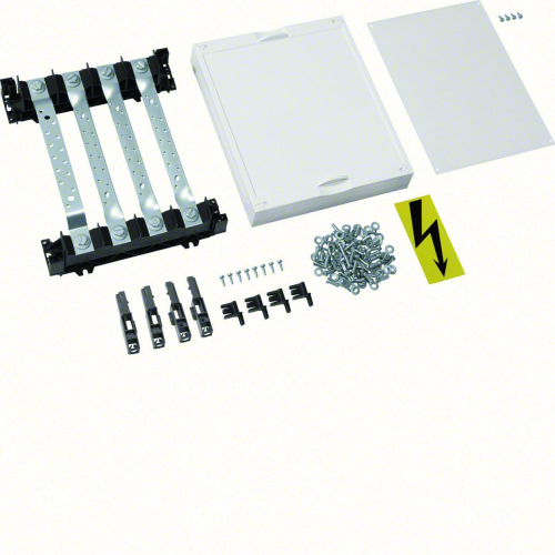 Unité équipement avec jeu de barres tétra univers cu 25x4mm 250A 1 travée h300mm-UE21D2-3250616150560-HAGER