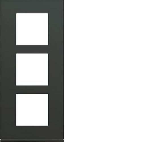 Plaque gallery plastique peint 3 postes verticale 57mm anthracite-WXP1023-3250617192392-HAGER