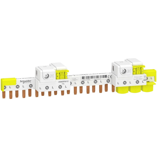 Acti9 iDT40 - peigne avec connecteur - 1P+N - 12 modules de 18mm - 63A-A9XPP612-3606489598860-SCHNEIDER ELECTRIC FRANCE